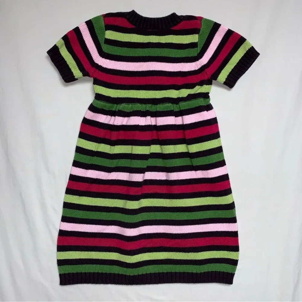 Gymboree Rainbow Striped Sweater Dress 8 Knit Tunic Top Spring School Pictures